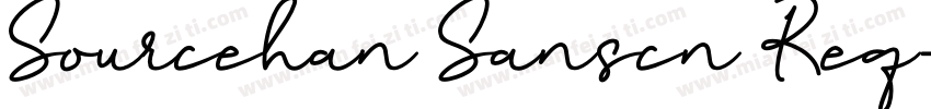 Sourcehan Sanscn Req字体转换